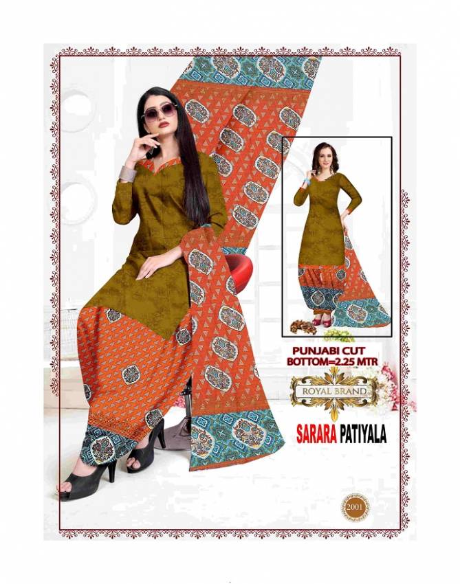 Royal Sarara Patiyala 1 Indo Casual Daily Wear Printed Cotton Dress Material Collection